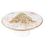 Clayre & Eef | Etagère Beige, Groen, Wit ø 22x10 cm | 65109 Clayre & Eef | Etagère Beige, Groen, Wit ø 22x10 cm | 65109