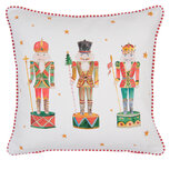 Clayre & Eef | Sierkussen Wit Rood 40x40 cm | HLC21 Clayre & Eef | Sierkussen Wit Rood 40x40 cm | HLC21