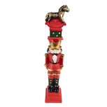 Clayre & Eef | Kerstdecoratie Notenkraker Rood 6x5x23 cm | 6PR3703