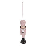 Clayre & Eef | Decoratie Hanger Notenkraker Roze 4x3x13 cm | 6PR3682 Clayre & Eef | Decoratie Hanger Notenkraker Roze 4x3x13 cm | 6PR3682