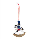 Clayre & Eef | Decoratie Hanger Notenkraker Blauw 7x2x10 cm | 6PR3716 Clayre & Eef | Decoratie Hanger Notenkraker Blauw 7x2x10 cm | 6PR3716