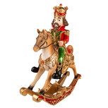 Clayre & Eef | Kerstdecoratie Beeld Notenkraker Bruin, Rood 32x13x39 cm | 6PR3784 Clayre & Eef | Kerstdecoratie Beeld Notenkraker Bruin, Rood 32x13x39 cm | 6PR3784