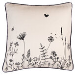 Clayre & Eef | Kussenhoes Beige Zwart 40x40 cm | FAF21 Clayre & Eef | Kussenhoes Beige Zwart 40x40 cm | FAF21