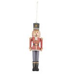 Clayre & Eef | Decoratie Hanger Notenkraker Rood, Blauw 4x3x13 cm | 6PR3803 Clayre & Eef | Decoratie Hanger Notenkraker Rood, Blauw 4x3x13 cm | 6PR3803