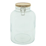 Clayre & Eef | Voorraadpot Deksel Transparant ø 14x23 cm / 2800 ml | 6GL4024 Clayre & Eef | Voorraadpot Deksel Transparant ø 14x23 cm / 2800 ml | 6GL4024