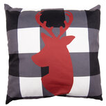 Clayre & Eef | Kussenhoes Zwart Rood 45x45 cm | ANC24-2 Clayre & Eef | Kussenhoes Zwart Rood 45x45 cm | ANC24-2