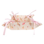 Clayre & Eef | Broodmand Beige Roze 35x35x8 cm | FAS47 Clayre & Eef | Broodmand Beige Roze 35x35x8 cm | FAS47