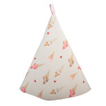 Clayre & Eef | Theedoek Beige Roze ø 80 cm | FAS48 Clayre & Eef | Theedoek Beige Roze ø 80 cm | FAS48
