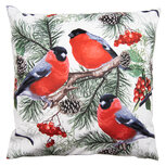 Clayre & Eef | Kussenhoes Wit Rood 45x45 cm | KT021.312 Clayre & Eef | Kussenhoes Wit Rood 45x45 cm | KT021.312