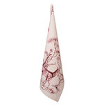 Clayre & Eef | Theedoek Wit Roze 50x70 cm | PFT42-1 Clayre & Eef | Theedoek Wit Roze 50x70 cm | PFT42-1