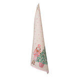 Clayre & Eef | Theedoek Beige Roze 50x70 cm | PNC42C Clayre & Eef | Theedoek Beige Roze 50x70 cm | PNC42C