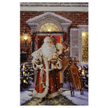 Canvas doek kerst led verlichting wandkader kerstman 40 x 60 cm | A165392 | Dekoratief Canvas doek kerst led verlichting wandkader kerstman 40 x 60 cm | A165392 | Dekoratief