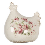 Clayre & Eef | Decoratie Kip Beige 12x11x13 cm | 6CE1186