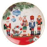 Clayre & Eef | Servies Ontbijtbord Rood, Wit ø 21x2 cm | 6CEDP0131 Clayre & Eef | Servies Ontbijtbord Rood, Wit ø 21x2 cm | 6CEDP0131