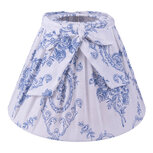 Clayre & Eef | Lampenkap Wit Blauw ø 25x16 cm / E27 | 6LAK0429 Clayre & Eef | Lampenkap Wit Blauw ø 25x16 cm / E27 | 6LAK0429