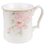 Clayre & Eef | Mok Wit, Roze 13x9x9 cm / 414 ml | 6CEMU0126 Clayre & Eef | Mok Wit, Roze 13x9x9 cm / 414 ml | 6CEMU0126