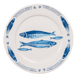 Clayre & Eef | Servies Dinerbord Wit Blauw ø 26x2 cm | FIBFP Clayre & Eef | Servies Dinerbord Wit Blauw ø 26x2 cm | FIBFP