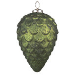 Clayre & Eef | Kerstbal Groen ø 9x15 cm | 6GL3737