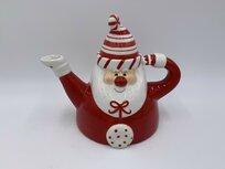 Theepot Kerstman rood wit 22,6 x 16 x 18 cm porselein | 251800 | Home Sweet Home Theepot Kerstman rood wit 22,6 x 16 x 18 cm porselein | 251800 | Home Sweet Home