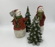 Kerstboom hout groen bruin glitter sneeuw decoratie beeld 30 cm | US180380-9 | Home Sweet Home Kerstboom hout groen bruin glitter sneeuw decoratie beeld 30 cm | US180380-9 | Home Sweet Home