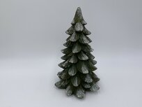 Kerstboom hout groen bruin glitter sneeuw decoratie beeld 25 cm | US105022-3 | Home Sweet Home Kerstboom hout groen bruin glitter sneeuw decoratie beeld 25 cm | US105022-3 | Home Sweet Home