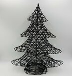 Kerstboom zwart decoratie met ledverlichting & timer zwarte balletjes ijzer 3x aa 60 cm x | 790815 | Home Sweet Home Kerstboom zwart decoratie met ledverlichting & timer zwarte balletjes ijzer 3x aa 60 cm x | 790815 | Home Sweet Home
