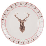 Clayre & Eef | Groot bord Beige Bruin ø 26x2 cm | COLFP Clayre & Eef | Groot bord Beige Bruin ø 26x2 cm | COLFP