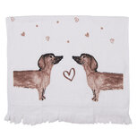 Clayre & Eef | Gastendoekje Beige, Bruin 40x66 cm | CTDHL2 Clayre & Eef | Gastendoekje Beige, Bruin 40x66 cm | CTDHL2