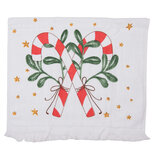 Clayre & Eef | Gastendoekje Wit, Zwart 40x66 cm | CTHLC2 Clayre & Eef | Gastendoekje Wit, Zwart 40x66 cm | CTHLC2