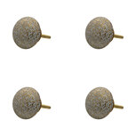 Clayre & Eef | Deurknop Set van 4 Koperkleurig ø 4x2 cm | 64859 Clayre & Eef | Deurknop Set van 4 Koperkleurig ø 4x2 cm | 64859