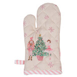 Clayre & Eef | Ovenwant Beige Roze 18x30 cm | PNC44 Clayre & Eef | Ovenwant Beige Roze 18x30 cm | PNC44