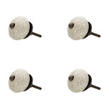 Clayre & Eef | Deurknop Set van 4 Beige ø 4x2 cm | 64870 Clayre & Eef | Deurknop Set van 4 Beige ø 4x2 cm | 64870
