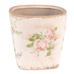 Clayre & Eef | Bloempot Binnen Roze, Beige 10x10x10 cm | 6CE1540XS Clayre & Eef | Bloempot Binnen Roze, Beige 10x10x10 cm | 6CE1540XS