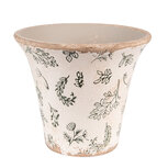 Clayre & Eef | Bloempot Binnen Groen, Beige ø 14x13 cm | 6CE1545M Clayre & Eef | Bloempot Binnen Groen, Beige ø 14x13 cm | 6CE1545M