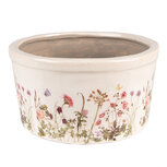 Clayre & Eef | Bloempot Binnen Roze, Beige ø 16x9 cm | 6CE1556M Clayre & Eef | Bloempot Binnen Roze, Beige ø 16x9 cm | 6CE1556M