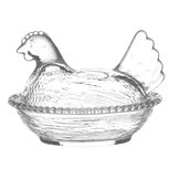 Clayre & Eef | Bonbonniere met deksel Transparant 17x13x13 cm | 6GL4244 Clayre & Eef | Bonbonniere met deksel Transparant 17x13x13 cm | 6GL4244