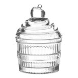 Clayre & Eef | Bonbonniere met deksel Transparant ø 9x13 cm | 6GL4230 Clayre & Eef | Bonbonniere met deksel Transparant ø 9x13 cm | 6GL4230