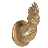Clayre & Eef | Wanddecoratie Vogel Goudkleurig 9x9x15 cm | 6PR3727 Clayre & Eef | Wanddecoratie Vogel Goudkleurig 9x9x15 cm | 6PR3727