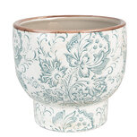Clayre & Eef | Bloempot Binnen Groen, Beige ø 15x14 cm | 6CE1575 Clayre & Eef | Bloempot Binnen Groen, Beige ø 15x14 cm | 6CE1575