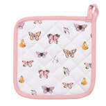 Clayre & Eef | Pannenlap Beige Roze 20x20 cm | BPD45 Clayre & Eef | Pannenlap Beige Roze 20x20 cm | BPD45