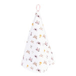 Clayre & Eef | Theedoek Beige Roze ø 80 cm | BPD48 Clayre & Eef | Theedoek Beige Roze ø 80 cm | BPD48