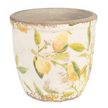 Clayre & Eef | Bloempot Binnen Geel, Beige ø 14x13 cm | 6CE1532M Clayre & Eef | Bloempot Binnen Geel, Beige ø 14x13 cm | 6CE1532M