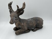 Decoratiebeeld Hert liggend vintage bruin steen maat L 37 x 14 cm | 785904 | Home Sweet Home | Stoer & Sober Woonstijl Decoratiebeeld Hert liggend vintage bruin steen maat L 37 x 14 cm | 785904 | Home Sweet Home | Stoer & Sober Woonstijl