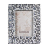 Clayre & Eef | Fotolijst Grijs Wit 17x2x22 cm / 10x15 cm | 2F0941 Clayre & Eef | Fotolijst Grijs Wit 17x2x22 cm / 10x15 cm | 2F0941