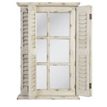 Clayre & Eef | Wandspiegel Wit 46x7x71 cm | 42S136