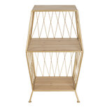 Clayre & Eef | Nachtkastje Goudkleurig 40x37x69 cm | 50465 Clayre & Eef | Nachtkastje Goudkleurig 40x37x69 cm | 50465