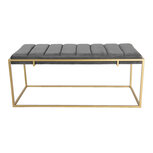 Clayre & Eef | Poef Grijs 110x50x46 cm | 50500G Clayre & Eef | Poef Grijs 110x50x46 cm | 50500G