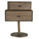 Clayre & Eef | Nachtkastje Goudkleurig, Bruin 40x30x53 cm | 50548 Clayre & Eef | Nachtkastje Goudkleurig, Bruin 40x30x53 cm | 50548