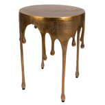 Clayre & Eef | Bijzettafel Goudkleurig ø 43x56 cm | 50653 Clayre & Eef | Bijzettafel Goudkleurig ø 43x56 cm | 50653