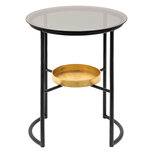 Clayre & Eef | Bijzettafel Zwart ø 43x55 cm | 50675 Clayre & Eef | Bijzettafel Zwart ø 43x55 cm | 50675
